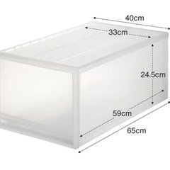無印良品 ポリプロピレン　衣装ケース 大３個の画像