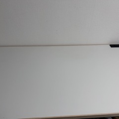 【120cm大きめ】白色デスク・電源付き・しっかり安定｜引き取り限定 の画像