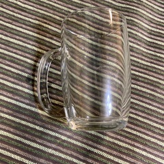 ガラス マグカップ 透明 ジョッキ 1個の画像