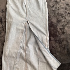 ZARA タイト　ロングデニムスカートの画像