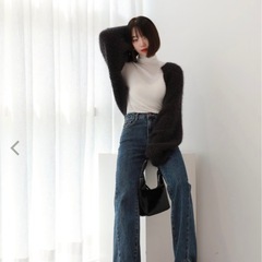 バイムニール⭐︎ カーディガン クロップボレロニットカーディガンの画像