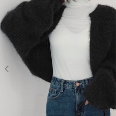 バイムニール⭐︎ カーディガン クロップボレロニットカーディガンの画像
