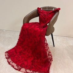 ロングドレス オフショルダー Aライン パット入りの画像