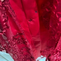 ロングドレス オフショルダー Aライン パット入りの画像