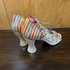 定価6万　イタリア製　編み上げサンダル　レースアップの画像