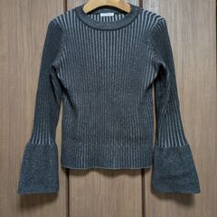 【Techichi】※未使用品※配色リブフレアスリーブニットの画像