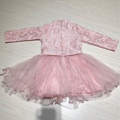 【11233】女の子 ドレス 裏起毛95cmの画像