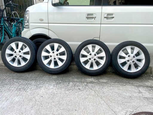 ワゴンRスティングレー MH23S 純正アルミホイール 155/65/R14 手渡し限定（堺市堺区緑町）