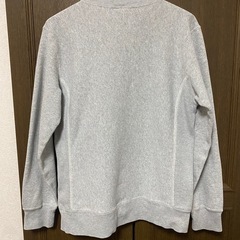 【Y00079】Champion（チャンピオン）リバースウィーブ ヘンリーネック スウェット シャツ　トレーナー　M　青タグの画像