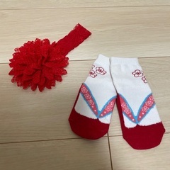 【美品】ベビー袴　袴風ロンパース　サイズ80の画像