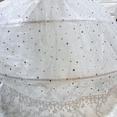 パニエ　星柄　ラメ　白　ホワイト　スカート　ワイヤー　ロリータ　コスプレ　12の画像