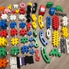 学研　Gakken ニューブロック　たっぷりセット 他　175パーツの画像