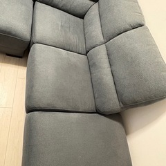 ニトリ　布張りカウチソファ
の画像