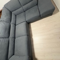 ニトリ　布張りカウチソファ
の画像