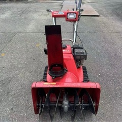 新潟ホンダ 除雪機HS655 雪丸 5馬力 セル リコイル式 動作確認済みの画像