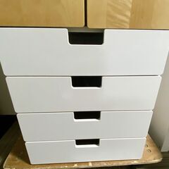M554 IKEA STUVA キッズワードローブ 収納コンビネーション扉・引き出し付きの画像
