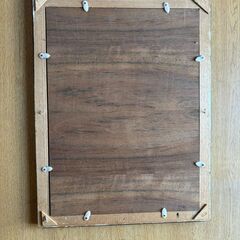 木製 フォトフレーム 額縁 ブラウン レトロ調の画像