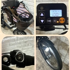 美品🌈大容量8🌸室内保管🌼パナソニック ギュット　🌼子供乗せ電動自転車bk22の画像