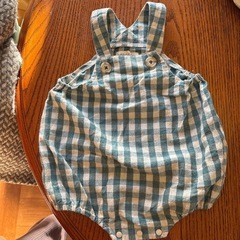 70 ロンパース　グリーンチェックの画像
