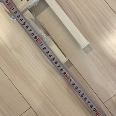 白カーテルレール　ほぼ新品　2本の画像