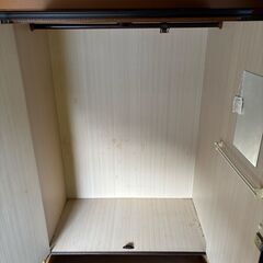 アンティーク調 木製ワードローブ クローゼット 洋服タンス 収納家具の画像