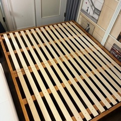 【配送　組立費込価格‼️】美品✨エマ・スリープハイブリッドクイーンサイズマットレスセットの画像