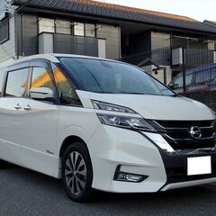 車検満タン セレナハイブリッド ハイウェイスター エマージェンシーブレーキ ナビ フルセグTV Bluetooth フリップダウンモニター バックモニター 両側パワスラ インテリキー クルコン LEDライト LEDフォグ ETCの画像