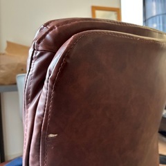 レザー調 オフィスチェア（昇降・回転・キャスター付き）の画像