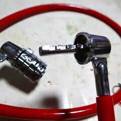 【未使用品】自転車 ロック 盗難防止 ワイヤー ロック リング  ４桁暗証番号式の画像