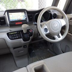 25y　N-BOX　G　修復歴ナシ　禁煙車　スマートキー　パワースライドドア　タイヤ９分山　２１万円！！の画像