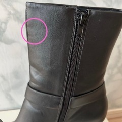 LANDA  ランダ　ブラック　レザー　ショートブーツの画像