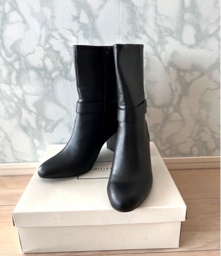 最終値下げ！　LANDA  ランダ　ブラック　レザー　ショートブーツ