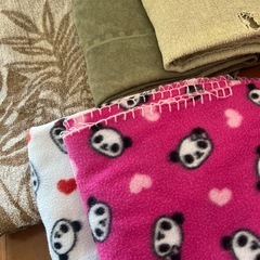 使用済みタオル、ブランケットの画像