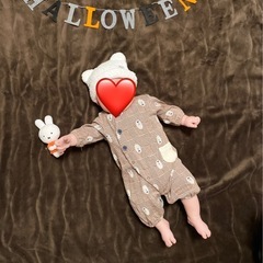 【オーガニック】ベビー服　50〜60サイズ　ツーウェイオール　の画像