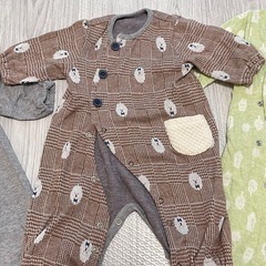 【オーガニック】ベビー服　50〜60サイズ　ツーウェイオール　の画像