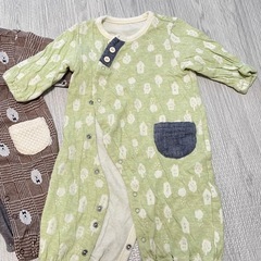 【オーガニック】ベビー服　50〜60サイズ　ツーウェイオール　の画像