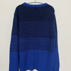 【美品】Hdm セーター  グラデーション  バイカラー  青  メンズ
の画像