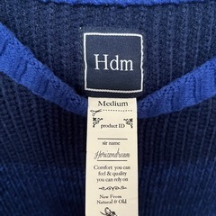 【美品】Hdm セーター  グラデーション  バイカラー  青  メンズ
の画像