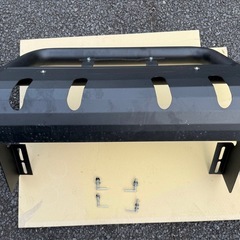 ダイハツ ハイゼット S500系 パイプ バンパー ガード マット ブラック の画像