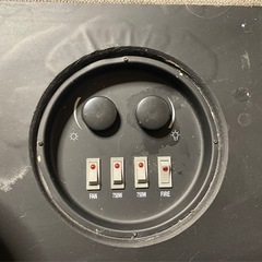 電気ストーブ型アンティークインテリアの画像