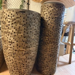 モザイクウッド　鉢カバー　
 　の画像