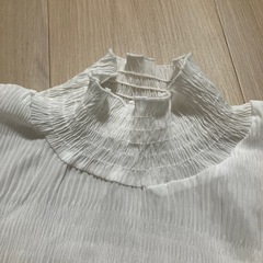 ハイネックシアーブラウスの画像