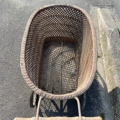 籐製 乳母車 アンティーク  の画像