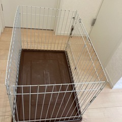 ペットゲージ　小型犬　使用感強め　無料の画像