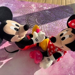 【引取限定】ミッキー＆ミニーのぬいぐるみ 2体セットの画像
