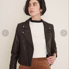 定価53900円　完売品　ステュディオス　レザージャケット　黒 ライダースジャケット　Mの画像