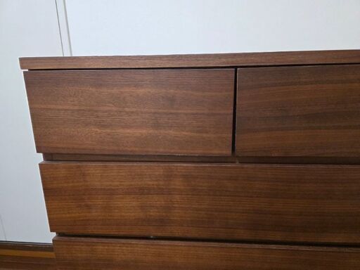 無印良品　棚・4段チェスト　ブラウン　【廃盤品】　レア　☆ 無印良品チェスト4本足廃盤品 (r) 沼津の収納家具《タンス、衣類収納