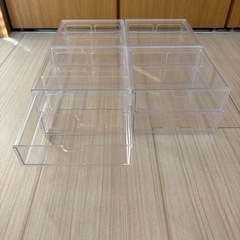 【11月末までの掲載】ダイソー　アクセサリー　収納2段ケース　4セットの画像