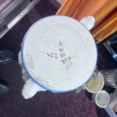 【イタリア調度品🇮🇹】アンティーク✨ 陶器製プランター&スタンドの画像