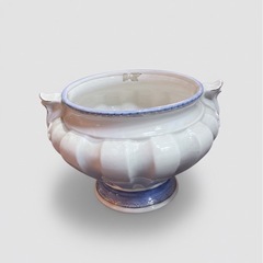 【イタリア調度品🇮🇹】アンティーク✨ 陶器製プランター&スタンドの画像